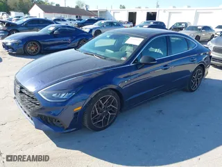 2021 Hyundai Sonata N Line with VIN 5NPEK4JC2MH131603, listed as a IAAI auction lot 41680028 with 28,501 mi miles. Bid and sale history available at carsss.com. Image 2.
