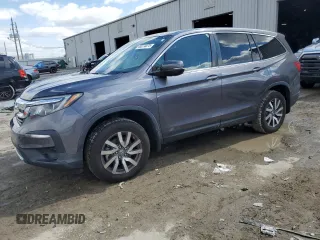 2021 Honda Pilot EX-L z VIN 5FNYF6H58MB052178, wystawiony jako Copart lot #46274875 z przebiegiem 52 104 mil mil oraz Nie do naprawy • Non repairable. Historia ofert i sprzedaży dostępna na DreamBid. Obrazek 1.