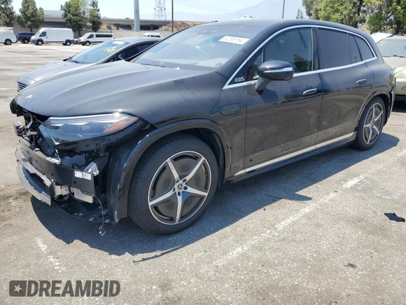 2023 Mercedes-Benz EQS with VIN 4JGDM4EB2PA018538, listed as a Copart auction lot 62095164 with 8,091 mi miles and Salvage Title. Bid and sale history available at carsss.com. Image 1.