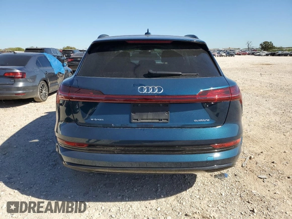 2021 Audi e-tron Premium Plus with VIN WA1LAAGE3MB016151, listed as a Copart auction lot 82004174 with 17,218 mi miles and Clean Title. Bid and sale history available at DreamBid. Image 6.