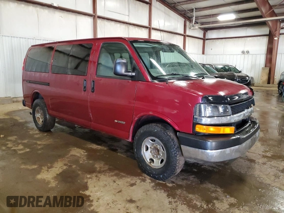 2006 Chevrolet Express Passenger z VIN 1GAHG35U961272036, wystawiony jako Copart lot #43362255 z przebiegiem 214 994 mil mil oraz Czysty tytuł • Clean title. Historia ofert i sprzedaży dostępna na DreamBid. Obrazek 4.