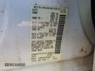 2018 Nissan Titan XD S with VIN 1N6AA1F37JN513854, listed as a Copart auction lot 78198014 with 210,376 mi miles and Salvage Title. Bid and sale history available at carsss.com. Image 12.
