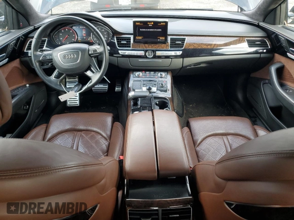 2014 Audi A8 4.0T with VIN WAUR2AFD5EN007518, listed as a Copart auction lot 44523935 with 108,277 mi miles and Salvage title. Bid and sale history available at DreamBid. Image 8.