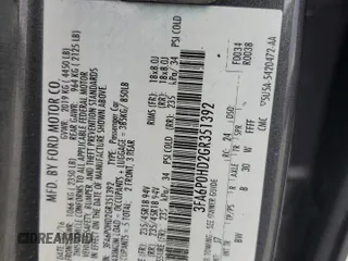 2016 Ford Fusion SE with VIN 3FA6P0HD2GR351392, listed as a Copart auction lot 48238455 with 132,900 mi miles and Salvage Title. Bid and sale history available at carsss.com. Image 13.