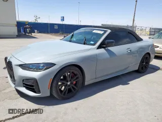 2024 BMW 4 Series M440i xDrive z VIN WBA63AT08RCP96718, wystawiony jako Copart lot #58161155 z przebiegiem Nie podano mil oraz Szkoda całkowita • Salvage title. Historia ofert i sprzedaży dostępna na DreamBid. Obrazek 1.