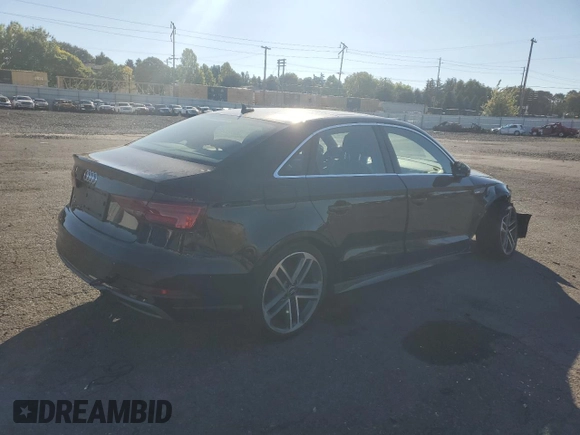 2017 Audi A3 Sedan Premium Plus with VIN WAUGUGFF5H1074962, listed as a Copart auction lot 73351784 with 41,506 mi miles and Salvage Title. Bid and sale history available at carsss.com. Image 3.