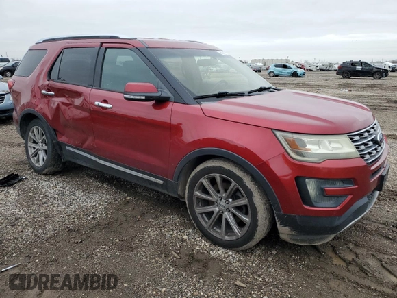2016 Ford Explorer Limited with VIN 1FM5K7F83GGA79117, listed as a Copart auction lot 45046675 with 143,550 mi miles and Salvage Title. Bid and sale history available at DreamBid. Image 4.