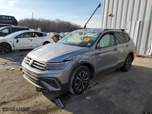 2022 Volkswagen Tiguan S with VIN 3VV0B7AX4NM131372, listed as a Copart auction lot 86389294 with 0 mi miles and Salvage Title. Bid and sale history available at carsss.com. Image 1.