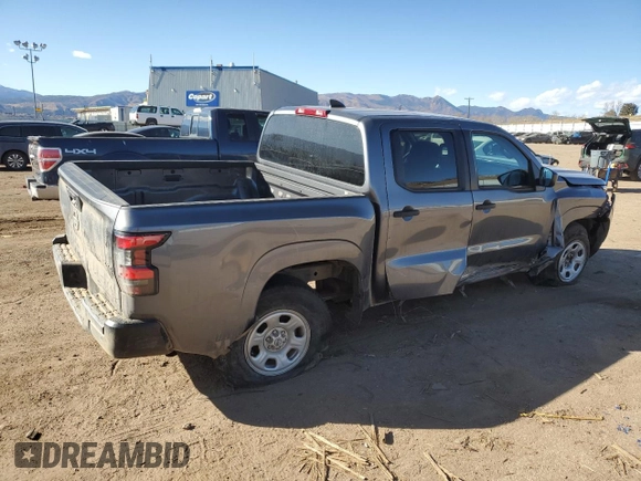 2022 Nissan Frontier S with VIN 1N6ED1EK6NN682724, listed as a Copart auction lot 43447505 with 34,732 mi miles and Salvage title. Bid and sale history available at DreamBid. Image 3.