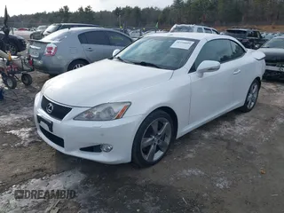 2010 Lexus IS with VIN JTHFE2C21A2500693, listed as a IAAI auction lot 41331609 with 84,274 mi miles. Bid and sale history available at carsss.com. Image 2.