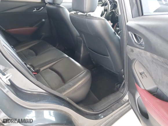 2017 Mazda CX-3 Grand Touring with VIN JM1DKFD70H0150496, listed as a IAAI auction lot 41746038 with 108,091 mi miles. Bid and sale history available at carsss.com. Image 8.