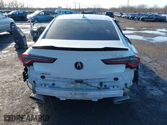 2021 Acura TLX w/A-Spec Package with VIN 19UUB5F59MA013665, listed as a IAAI auction lot 41569907 with 48,429 mi miles. Bid and sale history available at carsss.com. Image 16.