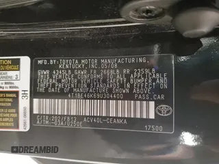 2009 Toyota Camry with VIN 4T1BE46K69U304400, listed as a Copart auction lot 55947705 with 237,771 mi miles and Clean Title. Bid and sale history available at DreamBid. Image 12.