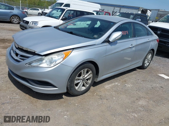 2014 Hyundai Sonata GLS with VIN 5NPEB4AC1EH818993, listed as a IAAI auction lot 42138808 with 29,059 mi miles and . Bid and sale history available at carsss.com. Image 2.