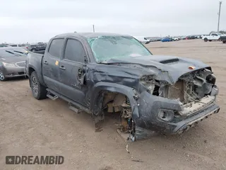 2023 Toyota Tacoma 4WD SR with VIN 3TMCZ5AN6PM554838, listed as a IAAI auction lot 41215603 with 1 mi miles. Bid and sale history available at carsss.com. Image 1.