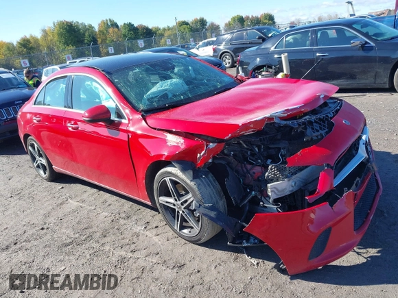 2019 Mercedes-Benz A 220 with VIN WDD3G4FB4KW016233, listed as a IAAI auction lot 40615139 with 92,876 mi miles and . Bid and sale history available at DreamBid. Image 1.