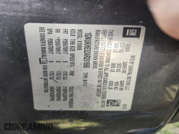 2010 Chevrolet Suburban LS z VIN 1GNUKHE32AR291666, wystawiony jako IAAI lot #41886401 z przebiegiem Nie podano mil oraz . Historia ofert i sprzedaży dostępna na DreamBid. Obrazek 9.