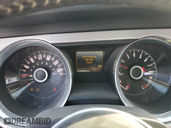 2014 Ford Mustang V6 with VIN 1ZVBP8AM4E5213836, listed as a Copart auction lot 52729605 with 110,438 mi miles and Salvage Title. Bid and sale history available at carsss.com. Image 9.