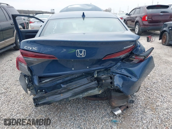 2025 Honda Civic Sport z VIN 2HGFE2F56SH549101, wystawiony jako IAAI lot #42032706 z przebiegiem 12 820 mil mil oraz . Historia ofert i sprzedaży dostępna na DreamBid. Obrazek 6.