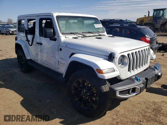 2023 Jeep Wrangler Sahara z VIN 1C4JJXP61PW519599, wystawiony jako Copart lot #51814674 z przebiegiem Nie podano mil oraz Szkoda całkowita • Salvage title. Historia ofert i sprzedaży dostępna na DreamBid. Obrazek 4.