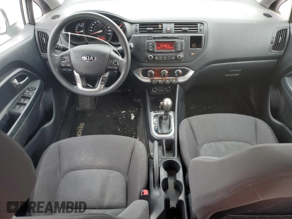 2014 Kia Rio LX with VIN KNADM5A35E6921756, listed as a Copart auction lot 84653184 with 181,703 mi miles and Salvage Title. Bid and sale history available at carsss.com. Image 8.
