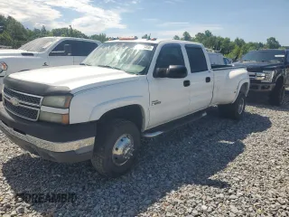 2005 Chevrolet Silverado 3500 DRW LT z VIN 1GCJK33245F928184, wystawiony jako Copart lot #58023455 z przebiegiem Nie podano mil oraz Szkoda całkowita • Salvage title. Historia ofert i sprzedaży dostępna na DreamBid. Obrazek 1.