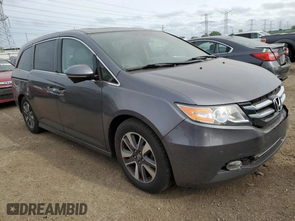2014 Honda Odyssey Touring с VIN 5FNRL5H98EB029561, выставлен на аукционе Copart как лот 57349265 с пробегом 136 233 миль миль и Списание • Salvage title. История ставок и продаж доступна на DreamBid. Изображение 4.