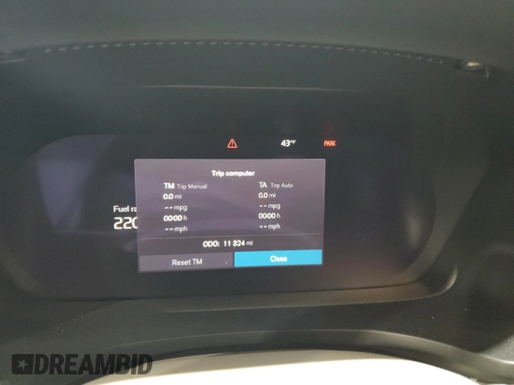 2024 Volvo S60 Ultimate Dark Theme with VIN 7JRL12TM0RG311292, listed as a Copart auction lot 82137384 with 11,324 mi miles and Salvage title. Bid and sale history available at DreamBid. Image 9.