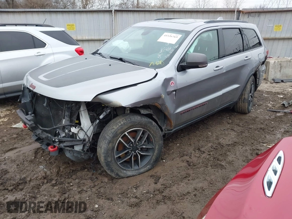 2021 Jeep Grand Cherokee Trailhawk with VIN 1C4RJFLG2MC579884, listed as a IAAI auction lot 41526769 with 115,461 mi miles. Bid and sale history available at carsss.com. Image 18.