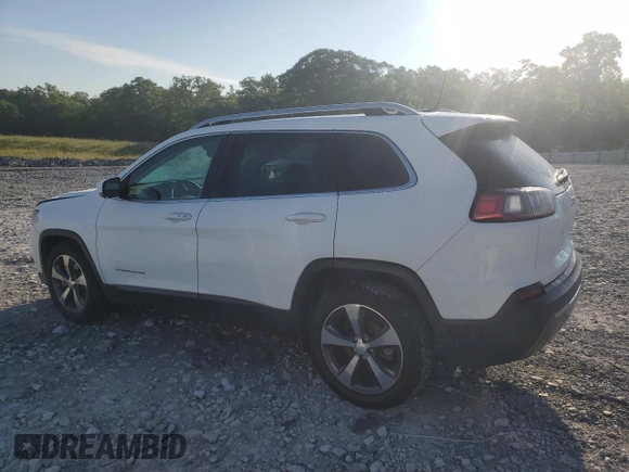 2019 Jeep Cherokee Limited with VIN 1C4PJLDB4KD347822, listed as a Copart auction lot 56195655 with 132,685 mi miles and Salvage title. Bid and sale history available at DreamBid. Image 2.