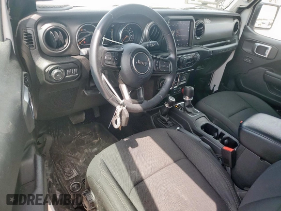 2022 Jeep Wrangler Sport S with VIN 1C4GJXAG5NW259605, listed as a Copart auction lot 57659775 with 14,864 mi miles and Salvage title. Bid and sale history available at DreamBid. Image 8.
