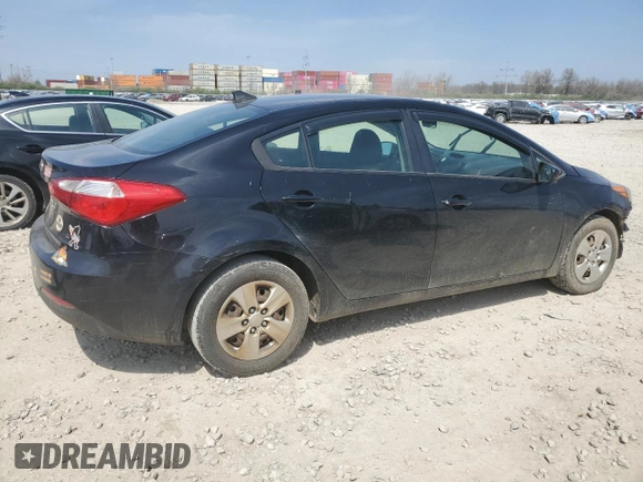 2014 Kia Forte LX with VIN KNAFK4A62E5194259, listed as a Copart auction lot 53288195 with 175,268 mi miles and Salvage Title. Bid and sale history available at carsss.com. Image 3.