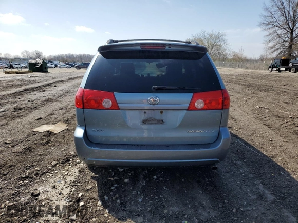2008 Toyota Sienna XLE with VIN 5TDZK22C08S191089, listed as a Copart auction lot 51971095 with Not Provided miles and Salvage Title. Bid and sale history available at DreamBid. Image 6.