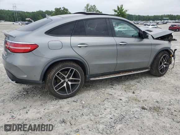 2016 Mercedes-Benz GLE 450 AMG with VIN 4JGED6EB2GA017633, listed as a Copart auction lot 55048555 with 193,229 mi miles and Salvage title. Bid and sale history available at DreamBid. Image 3.