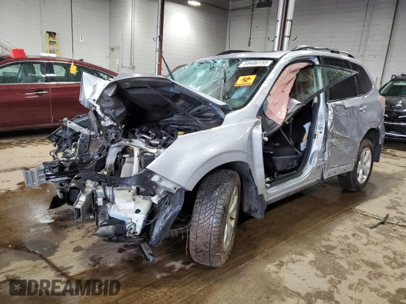2014 Subaru Forester Premium z VIN JF2SJADC1EH406301, wystawiony jako Copart lot #55486155 z przebiegiem Nie podano mil oraz Szkoda całkowita • Salvage title. Historia ofert i sprzedaży dostępna na DreamBid. Obrazek 1.