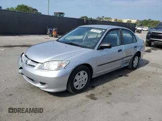 2004 Honda Civic VP with VIN 2HGES16314H553606, listed as a Copart auction lot 56176435 with 75,675 mi miles and Salvage title. Bid and sale history available at DreamBid. Image 1.