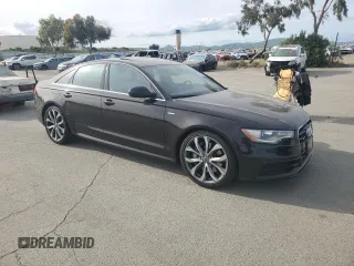 2012 Audi A6 Prestige with VIN WAUHGAFC4CN119339, listed as a Copart auction lot 52168965 with 106,943 mi miles and Salvage title. Bid and sale history available at DreamBid. Image 4.