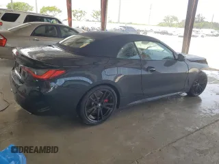 2022 BMW 4 Series M440i with VIN WBA53AT09NCK27186, listed as a Copart auction lot 59896085 with Not provided miles and Non repairable. Bid and sale history available at DreamBid. Image 3.