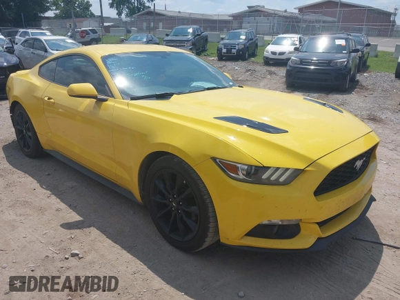 2015 Ford Mustang EcoBoost z VIN 1FA6P8TH1F5431521, wystawiony jako IAAI lot #42799574 z przebiegiem 147 337 mil mil oraz . Historia ofert i sprzedaży dostępna na DreamBid. Obrazek 1.