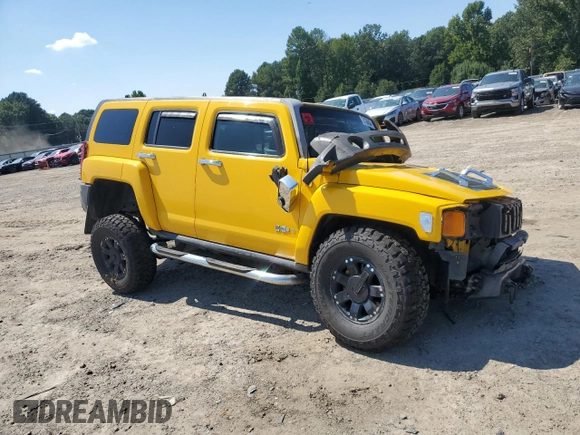 2006 Hummer H3 with VIN 5GTDN136968134789, listed as a Copart auction lot 72100094 with 184,161 mi miles and Salvage Title. Bid and sale history available at carsss.com. Image 4.