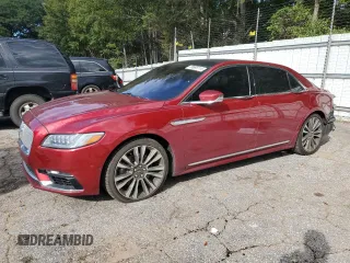 2017 Lincoln Continental Reserve with VIN 1LN6L9RP3H5637464, listed as a Copart auction lot 73666114 with 74,404 mi miles and Salvage Title. Bid and sale history available at carsss.com. Image 1.