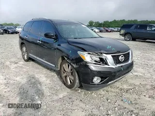2014 Nissan Pathfinder Platinum with VIN 5N1AR2MN2EC648680, listed as a Copart auction lot 56956765 with 119,259 mi miles and Salvage title. Bid and sale history available at DreamBid. Image 14.