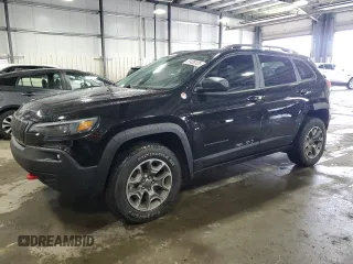2020 Jeep Cherokee Trailhawk z VIN 1C4PJMBX4LD602457, wystawiony jako Copart lot #57428125 z przebiegiem 81 963 mil mil oraz Szkoda całkowita • Salvage title. Historia ofert i sprzedaży dostępna na DreamBid. Obrazek 1.