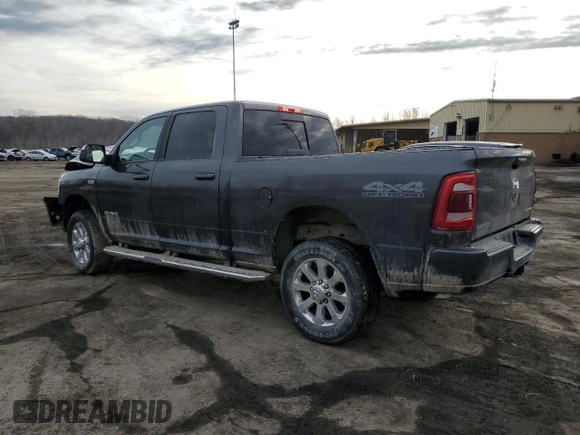 2022 Ram 2500 Big Horn with VIN 3C6UR5DJ6NG380124, listed as a Copart auction lot 45167495 with 41,428 mi miles and Salvage Title. Bid and sale history available at carsss.com. Image 2.