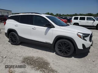 2021 GMC Terrain SLE with VIN 3GKALMEV4ML322886, listed as a Copart auction lot 56887755 with 76,846 mi miles and Salvage title. Bid and sale history available at DreamBid. Image 4.