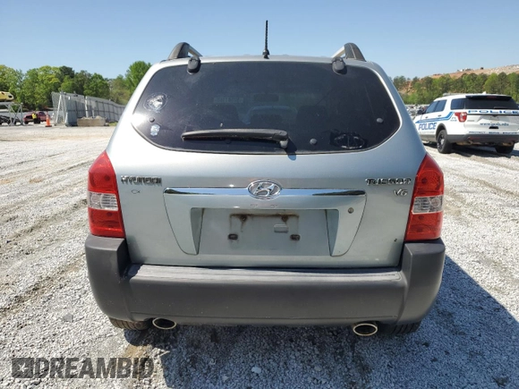 2007 Hyundai Tucson SE with VIN KM8JN12D87U518576, listed as a Copart auction lot 52581165 with 270,183 mi miles and Clean Title. Bid and sale history available at carsss.com. Image 6.