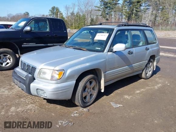 2002 Subaru Forester S w/Premium Pkg with VIN JF1SF65682H733026, listed as a IAAI auction lot 41788587 with 153,070 mi miles. Bid and sale history available at carsss.com. Image 2.