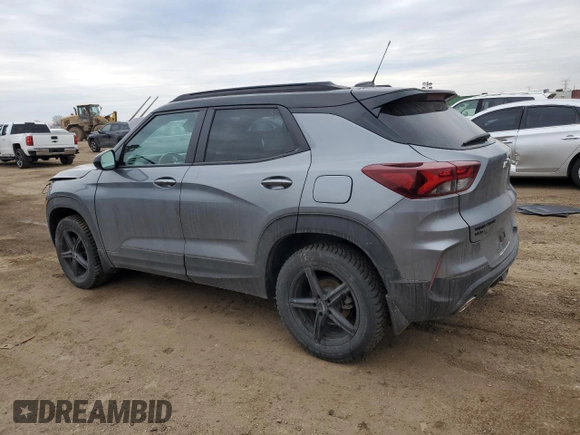 2022 Chevrolet TrailBlazer RS with VIN KL79MUSL3NB031990, listed as a Copart auction lot 47277075 with 31,648 mi miles and Salvage Title. Bid and sale history available at DreamBid. Image 2.
