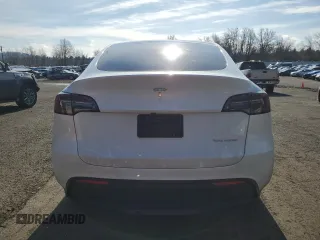 2023 Tesla Model Y Long Range with VIN 7SAYGDEE5PF831826, listed as a Copart auction lot 43752525 with 22,337 mi miles and Salvage Title. Bid and sale history available at DreamBid. Image 6.