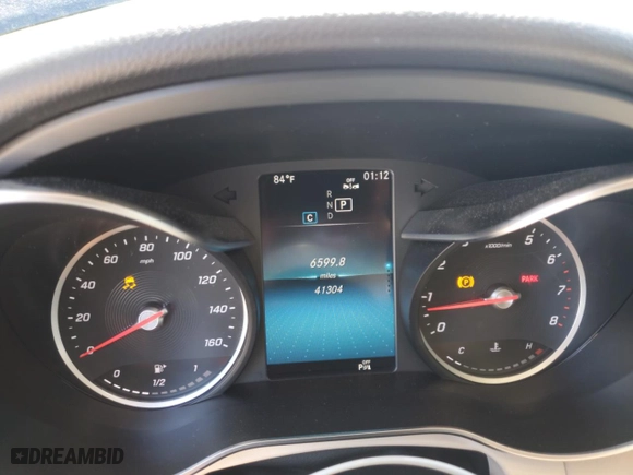 2021 Mercedes-Benz GLC with VIN W1N0G8EB4MF878174, listed as a Copart auction lot 52540405 with 41,304 mi miles and Salvage Title. Bid and sale history available at carsss.com. Image 9.